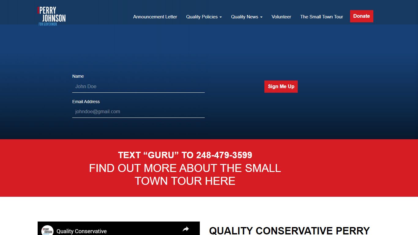 Home - Perry Johnson for Governor